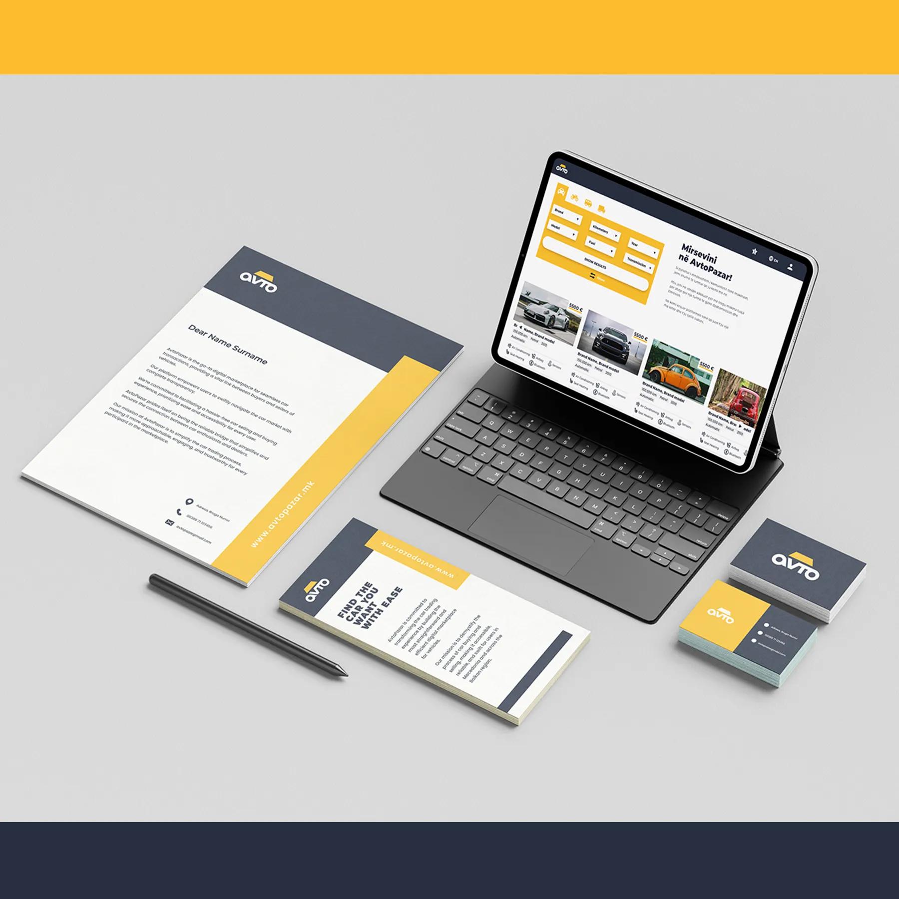 AvtoPazar stationery preview