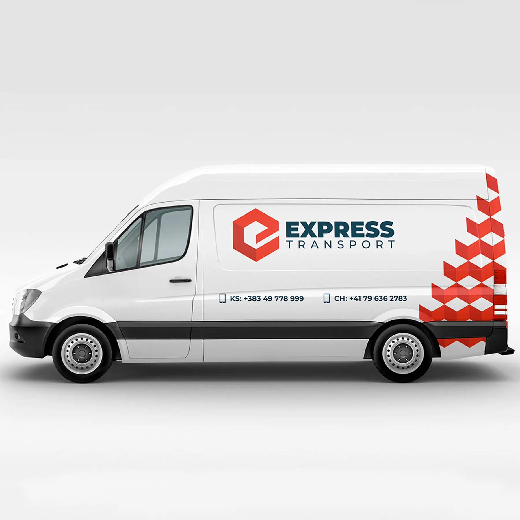 Express Transport van mockup image