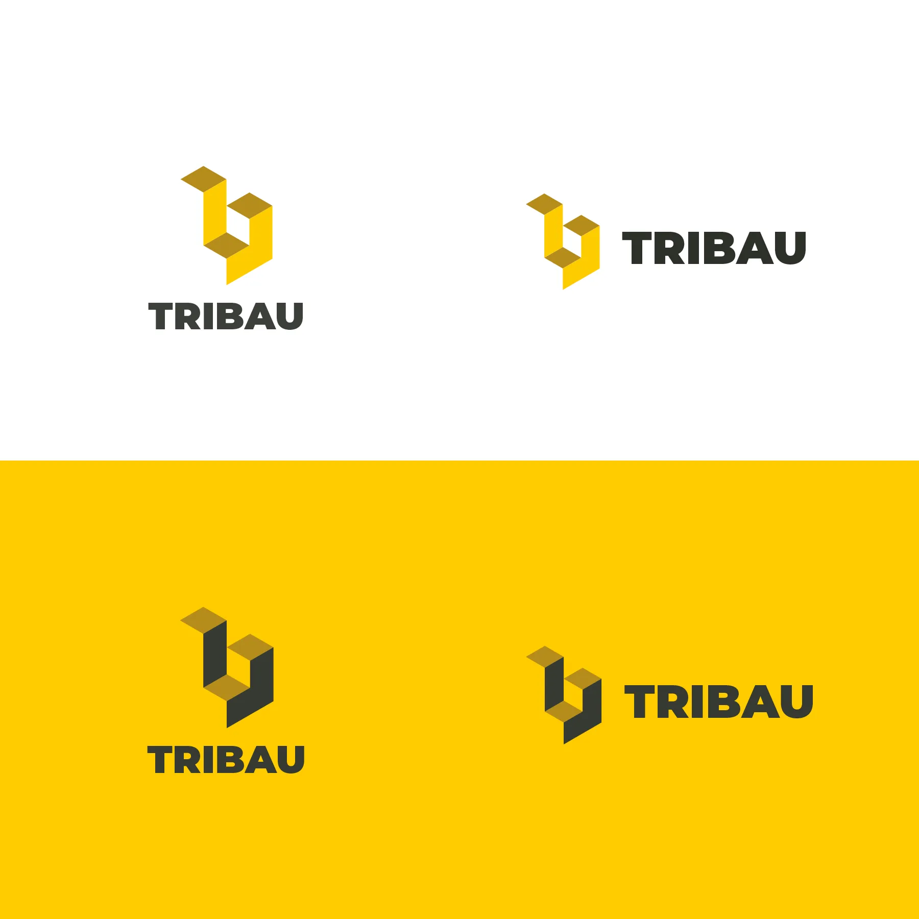 Tribau Branding logo variations
